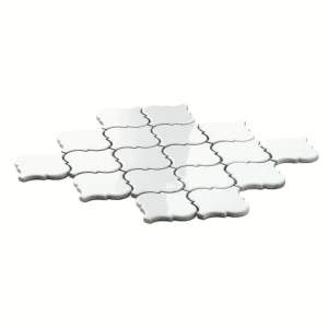 Ceramik Studio Arabesque Snow 26,7x29 ścienna mozaika ceramiczna biały połysk