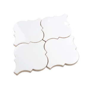 Ceramik Studio Arabeska White Glossy 26,5x29,7 mozaika dekoracyjna ścienna biały połysk