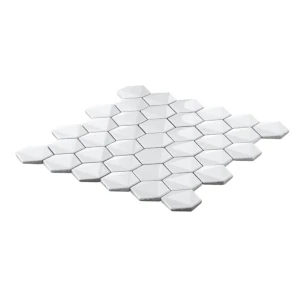 Ceramik Studio 3D Hex Snow 30x27,4 biała mozaika heksagonalna w połysku 