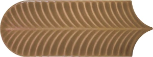 Cifre Alma Scale Ochre Brillo 8x21,5 pomarańczowa płytka dekoracyjna ścienna w połysku w kształcie rybiej łusk