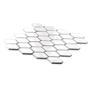 Ceramik Studio Daring Snow 30,5x30,8 biała mozaika ceramiczna ścienna w połysku 