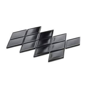 Ceramik Studio Unique Black 31,4x22,7 mozaika ścienna czarny połysk w kształcie rombów 
