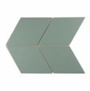 Zielona mozaika ceramiczna ścienna matowa w kształcie rombów Ceramik Studio Romb Khaki Mat 2 - 21x24