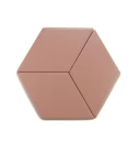 Ceramiczna mozaika ścienna w kształcie rombu różowy mat Ceramik Studio Romb Pink Mat - 21x24
