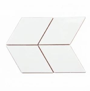 Ceramik Studio Romb White Glossy 2 - 21x24 mozaika ceramiczna ścienna biały połysk