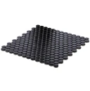 Mozaika ceramiczna dekoracyjna ścienna czarny połysk w kształcie kropek Ceramik Studio Dots Black 28,4x30,4