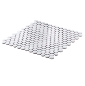 Ceramik Studio Dots Snow 28,4x30,4 mozaika dekoracyjna ścienna biała w połysku