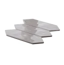 Ceramiczna szara mozaika dekoracyjna ścienna w połysku Ceramik Studio Tristar Gray 25,2x30,7