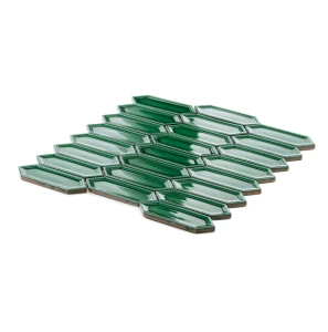  Ceramik Studio Sorrento Emerald 30,2x28,2 zielona ścienna mozaika dekoracyjna w połysku