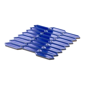 Ceramik Studio Sorrento Cobalt 30,2x28,2 niebieska ścienna mozaika ceramiczna w połysku