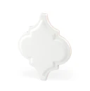 Ceramiczna dekoracyjna matowa płytka ścienna biała arabeska Ceramik Studio Arabeska White Palace Mat 12,5x14,5