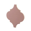 Ceramiczna różowa płytka ścienna arabeska matowa Ceramik Studio Arabeska Pink Mat 12,5x14,5