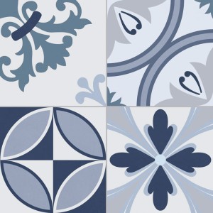 Gayafores Lumier Blue 33,15x33,15 płytka gresowa patchwork