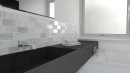 WOW Crafted Handmade Decor B&W 7,5x15 105103 płytka ścienna
