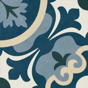 ITT Nouveau Blue 20x20 płytka gresowa patchwork