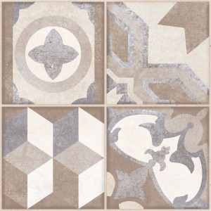 Keros Hydraulic Beige 41x41 płytka gresowa patchwork