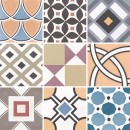 Caprice Deco Patchwork Colours 20x20