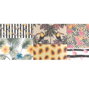 Aparici Markham Botanica B 44,63x119,30 płytka ścienna patchwork