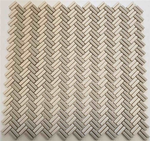Mozaika Dekoracyjna 098058 Enamel Herringbone Beige Mix Soft/Brillo 26,3x26,9