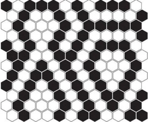 Dunin Mini Hexagon B&W Lace 26x30 mozaika heksagonalna