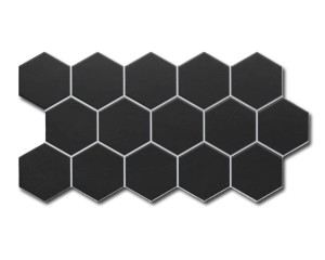 Realonda Hex Black 26,5x51 płytka gresowa