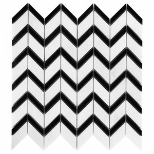 Dunin Pure White Chevron Mix 31x30,5