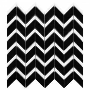 Dunin Pure Black Chevron Mix 31x30,5