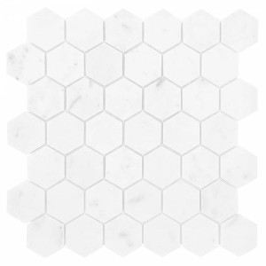 Dunin Carrara White Hexagon 48 29,8x30,2