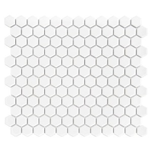 Dunin Mini Hexagon White 30x26 mozaika heksagonalna