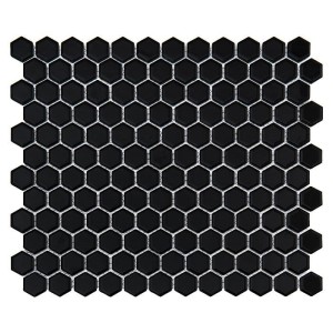 Dunin Mini Hexagon Black 26x30 mozaika heksagonalna