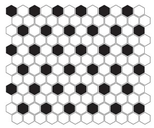 Dunin Mini Hexagon B&W Mix 26x30 mozaika heksagonalna
