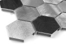 Dunin Metallic Allumi Grey Hexagon Mix 48 30x30