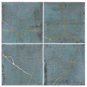 WOW Enso Kintsugi Blue 12,5x12,5 120850 płytka ścienna dekor