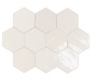 WOW Zellige Hexa White 10,8x12,4