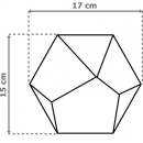Decus Heksagon Piramidal Perla Mate 17x15