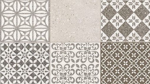 Płytka ścienna pachwork w kolorze beżowym, matowa, strukturalna powierzchnia Porcelanosa Marbella Stone L 25x44,3 100322638