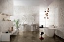 Marazzi Allmarble Golden White Satin Struttura Pave 3d 40x120 M6TK
