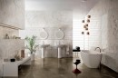 Marazzi Allmarble Golden White Lux Decoro Regent 40x120 M8T9