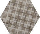 Decus Hexagon Portland Decor Beige Mate 14x16