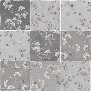 Barwolf Spatolato Blossom - Grey 13x13 KE-18030 płytka patchwork