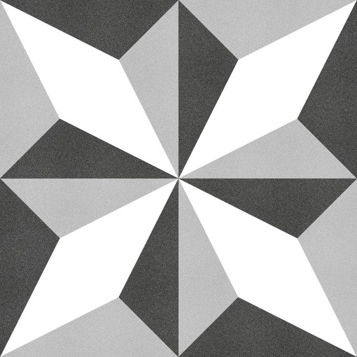 Keros Estrella Negro 25x25