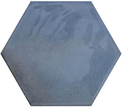 Cifre Moon Hexagon Blue Brillo 16x18