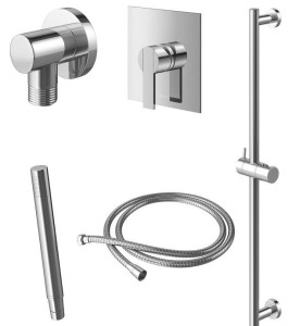 Kohlman GIXS QW220GSP4 zestaw prysznicowy chrom