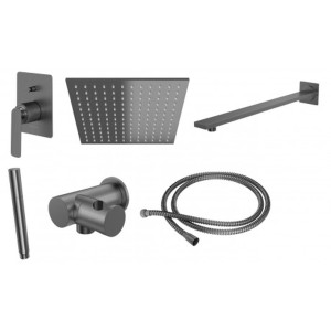 Kohlman EXPERIENCE GRAY QW210EGQ25 zestaw prysznicowy z deszczownicą Q25 szary