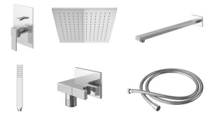 Kohlman EXCELENT QW210HQ30 zestaw prysznicowy z deszczownicą Q30 chrom