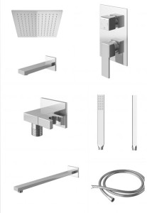 Kohlman EXCELENT QW211HQ20 zestaw prysznicowy z deszczownicą Q20 chrom