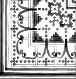 Vives Vodevil Bellaria-3 Sombra 20x20 dekor