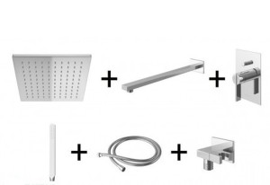 Kohlman DEXAME QW210DQ30 zestaw prysznicowy z deszczownicą Q30 chrom