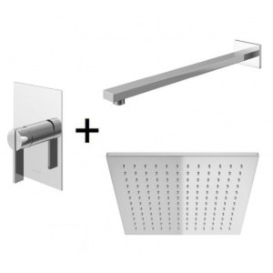 Kohlman DEXAME QW220DQ20 zestaw prysznicowy z deszczownicą Q20 chrom