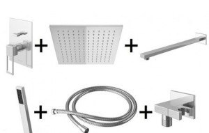 Kohlman NEXEN QW210UQ40 zestaw prysznicowy z deszczownicą Q40 chrom